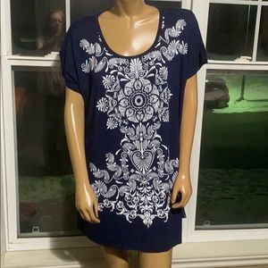 ‼️BLUE Gorgeous Longer Top